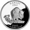 2005-S Kansas Statehood Quarter - SILVER PROOF