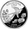 2008-S Oklahoma Statehood Quarter - SILVER PROOF